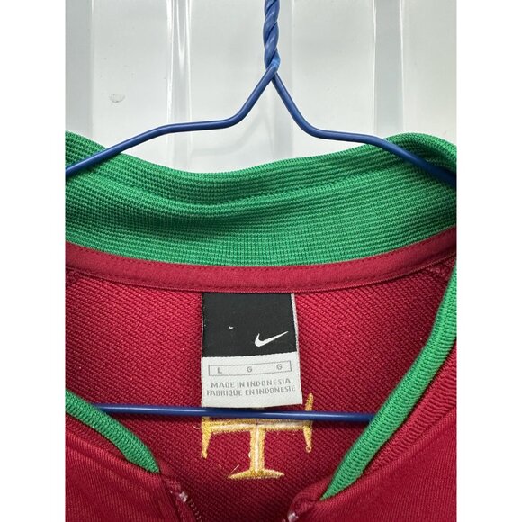Vintage Nike Portugal Soccer Jacket Red Full Zip Track Jacket Size Large - Picture 6 of 7